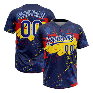 Camisetas de béisbol de manga corta personalizadas Premium 100% poliéster tela de alta calidad todos los diseños camisetas de béisbol de softbol de equipo - Product Image 5