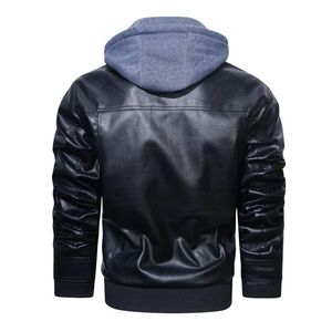 แจ็กเก็ตหนังสำหรับผู้ชายแจ็กเก็ตมอเตอร์ไซค์ออกแบบได้ตามต้องการ - Product Image 2