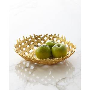 Bol en métal de haute qualité dernier modèle arrivée haute qualité plaqué or résistant à la chaleur pour servir des fruits d'autres articles - Product Image 1