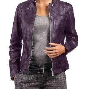 แจ็กเก็ตหนังผู้หญิงคุณภาพสูงผ้าทนทานทันสมัยเหมาะสำหรับฤดูหนาวเสื้อแจ็คเก็ตหนัง - Product Image 1