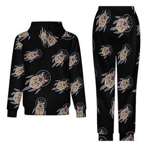 Survêtement de sport décontracté de conception professionnelle survêtement hommes saison d'hiver Logo personnalisé jogging 100% survêtements à capuche en coton à sublimation - Product Image 6