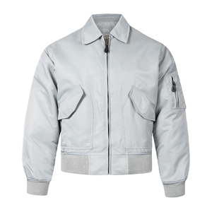Vestes bomber en denim décontractées Vestes bomber matelassées personnalisées pour hommes - Product Image 4