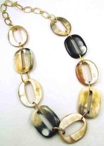 JD Sale, collar con colgante de cuerno de búfalo de Color Natural para mujer, gargantilla de media luna de estilo Animal nuevo, artesanías naturales pulidas - Product Image 6