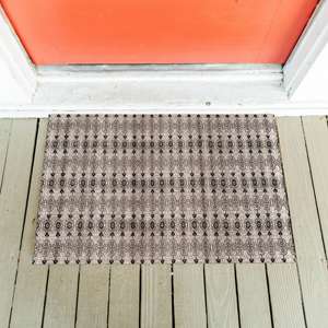 Alfombra con Estampado de Patrones Geométricos, Alfombra Suave y Afelpada Estilo Rústico, Alfombra Suave No Tejida - Product Image 5