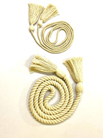 Cordons en macramé 100% coton naturel, franges, cordes torsadées et tressées, vente en gros, pour la décoration textile de la maison, les vêtements et les rideaux