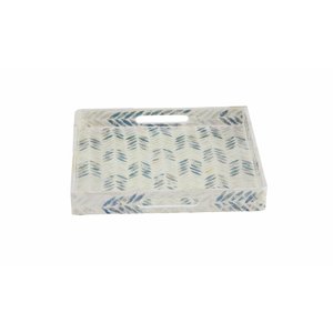 Meilleur choix de nacre design ensemble de plateaux de rangement pour service de table en osier durable écologique pour décor de restaurant - Product Image 2