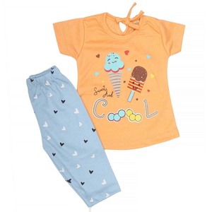 Traje de 2 piezas para niñas recién nacidas - Melocotón - Product Image 3