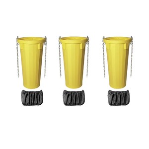 Kit de 3 goulottes à déchets en PEHD pour échelles et échafaudages avec manchons anti-poussière - Product Image 1