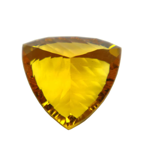 Calidad de grado de exportación Premium 100% Cuarzo de miel natural Tamaño personalizado Forma de trillón Corte cóncavo Piedra preciosa suelta Venta al por mayor - Product Image 1
