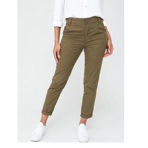 Pantalon formel décontracté pour femmes avec poche double face coupe régulière taille moyenne et brodé pour le fournisseur d'été de BD - Product Image 5