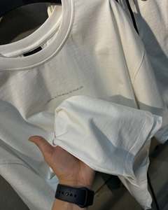 Vente en gros T-shirt 100% coton pour hommes T-shirt de luxe surdimensionné à épaules tombantes col rond Streetwear Design T-shirt vierge - Product Image 2