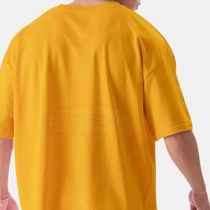 Vente en gros 100% coton Impression personnalisée T-shirts à épaules tombantes Vêtements pour hommes T-shirt à épaules tombantes - Product Image 6