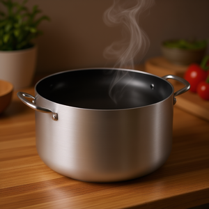 กระทะอลูมิเนียมเคลือบสารกันติด CUCINART สีเงินและสีดำ รุ่น V681172PE28 (28 ซม.) สำหรับทำซุปและน้ำสต๊อก ผลิตภัณฑ์ Abert - Product Image 3