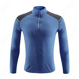 เสื้อคอมเพรสชั่นผู้ชายแบบสั่งทำพิเศษ คุณภาพพรีเมียม ดีไซน์ใหม่ เสื้อคอมเพรสชั่นสีดำ บริการ OEM เสื้อผ้าสำหรับวิ่ง - Product Image 2