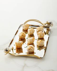 Elegant Premium Aluminium <b>Decorative</b> <b>Trays</b> New Premium Quality Arrival Modern Hotel Trend for Luxury Dining and Home Decor - Product Image 1