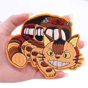 Cartoon Japan Anime Iron on Patches for Clothing Embroidery <b>Stripe</b> on Clothes Cute DIY Applique Badge Sewing Repair Holes - Product Image 3