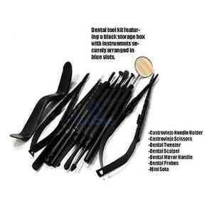 ชุดอุปกรณ์ผ่าตัดช่องปากและฟันขนาดเล็กแบบมืออาชีพ10ชิ้นชุดอุปกรณ์ผ่าตัดผ่านการรับรอง CE - Product Image 5