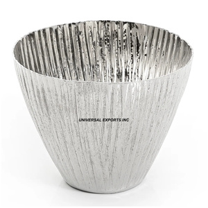 Bol à chocolat en métal nickelé, forme ronde, design élégant, bol à bonbons classique, élégant, fantaisie, nouveau bol à chocolat - Product Image 1