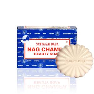 Satya Sai Baba Nag Champa Natural Soap 150g Bar Herbal Handmade <b>Bath</b> Soap with Authentic Aroma for Refreshing & Gentle Skincare - Product Image 1