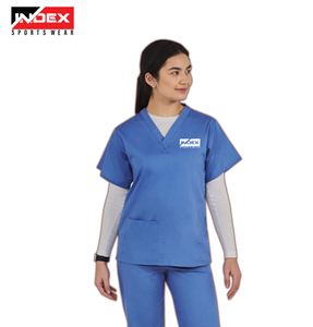 Uniformes hospitalarios Conjuntos de enfermería Uniforme de enfermera Conjunto para mujeres Diseño moderno Conjuntos médicos de manga corta - Product Image 1
