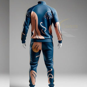 2025 High Quality Winter Track Suits <b>Men</b> Sports Fleece Breathable Ready-Made Heat-Transfer Printing Custom Logo Tracksuit - Product Image 4