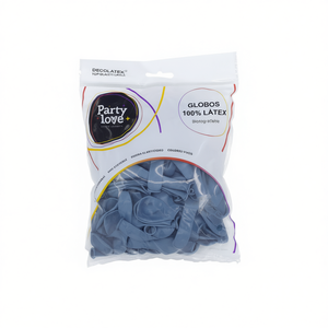 Ballons en latex Party Love, bleu coucher de soleil pastel, 12 cm, 100 unités, biodégradables, décoration de fête - Product Image 2