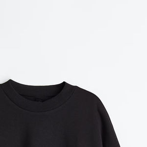 Sudadera de Punto Extra Grande Personalizable Ecológica de Moda Invernal 100% Algodón para Mujer con Logotipo Frontal y Hombros Caídos - Product Image 6