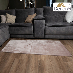 DarianA <b>Velvet</b> Polyester Area <b>Rug</b> Rectangle Solid Color Modern Non-Slip Living Room Carpet Low Pile Tufted Rubber Backing Medium - Product Image 2