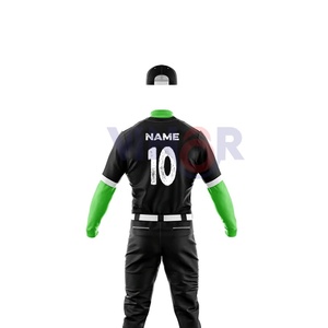 Conjuntos de uniformes de béisbol impresos con logotipo personalizado de alta calidad, venta al por mayor, color sólido, la mejor calidad, nuevos precios razonables, hechos en poliéster - Product Image 6