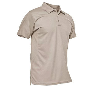 Camisetas Polo unisex personalizadas de manga corta talla grande diseño único al por mayor camisa de golf Lisa unisex con estampado de seda alta para hombre - Product Image 4