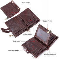 Dompet populer populer populer produsen Pakistan dompet buatan jumlah besar tersedia dompet buatan kulit asli