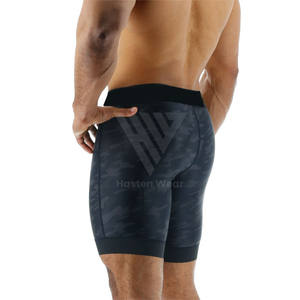 Shorts de compression pour hommes les plus vendus, taille élastique, couleur unie, utilisation durable, polyester, nylon, shorts de sport pour hommes - Product Image 4