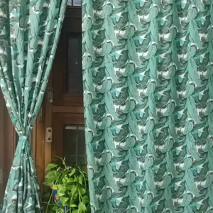 Hermosas cortinas y cenefas indio de algodón con estampado Floral, textiles hechos a mano para el hogar, decoración elegante suave y transpirable para habitación - Product Image 1