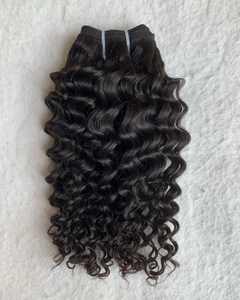 Authentique Cheveux Humains Vierges Indiens Double Dessiné Paquets Extensions de Perruque Temple Collection Naturel Usine - Product Image 3