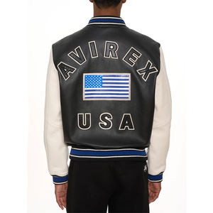 Logo personnalisé Vestes Avirex imprimées brodées pour hommes/Vestes Avirex en cuir de qualité supérieure à la mode - Product Image 6