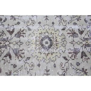 พรมวินเทจขนาดใหญ่ 6.1x8.9 ฟุต (187x272 ซม.) พรมลายแอ็บสแตรกสีน้ำตาลสไตล์ตุรกี - Product Image 5