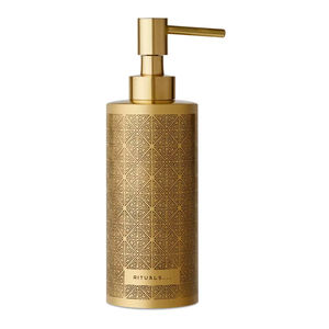 Distributeur de savon en métal au fini élégant pour une salle de bain moderne, offrant un style et une fonctionnalité équilibrés - Product Image 1