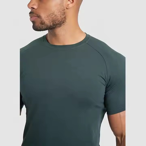 T-shirts de gymnastique surdimensionnés pour hommes de la meilleure qualité T-shirt respirant en relief pour hommes Créez votre propre style avec logo et design personnalisés - Product Image 5