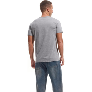 T-shirt pour homme de haute qualité T-shirt à col rond en coton ajusté Disponible en tailles hautes Tarifs de gros 1 ou 2 packs - Product Image 3