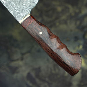 Venta al por mayor personalizado de alta calidad OEM ODM servicio hecho de acero de Damasco Chef cuchillos de cocina hechos a mano precio de fábrica uso en el hogar - Product Image 2