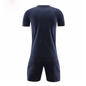 Conjunto personalizado de camisetas de fútbol para adultos, 100% poliéster, secado rápido, transpirable, manga corta, ropa de entrenamiento de fútbol con logotipos de colores personalizados - Product Image 2