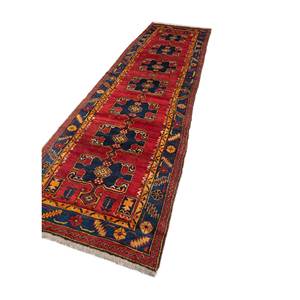 Aalam Blue Hand Knotted Wool Rug Pae-5595 Geometric Pattern for Home Decor Jaipur Rugs US - Product Image 2