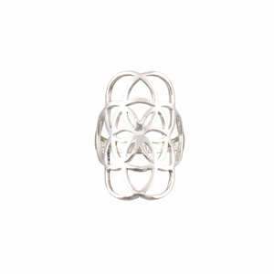 925 Sterling Silver Seed of <b>Life</b> <b>Ring</b> Classic Women's Gift - Product Image 1