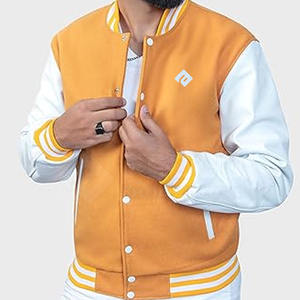 Chaqueta de invierno profesional Slim Fit Letterman, ropa informal gruesa para exteriores con logotipo frontal personalizado, chaqueta fabricada con cuello levantado - Product Image 2