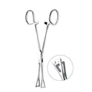 Forceps à septum en acier inoxydable de qualité supérieure avec logo personnalisé très vendu de qualité supérieure Outil de perçage corporel de 16cm Forceps de perçage - Product Image 3