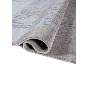 Alfombras de Nailon Anudadas a Mano de Gran Tamaño Aprezo, Diseño Abstracto Gris y Negro para Sala de Estar, Pasillo, Entrada -AIWN-3001 - Product Image 2