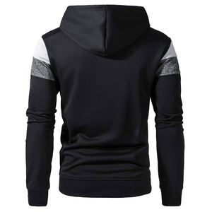 2025 Sudadera deportiva de entrenamiento de manga larga de calidad para hombre con logotipo personalizado Sudadera con capucha de gimnasio de invierno sólido con diseño superior teñido liso - Product Image 2