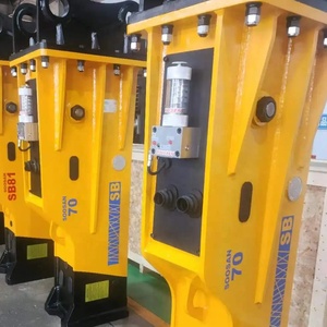 Interruptor hidráulico soosan SB 70 tipo caja con sistema de grasa automático adecuado para excavadoras con 16-21 toneladas para demoliciones - Product Image 3