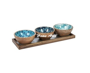 Bol à dattes en bois au design fantastique avec plateau, serveur de noix de qualité supérieure, taille et forme personnalisées - Product Image 5