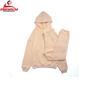 Sudaderas con capucha y pantalones de chándal de algodón de alta calidad de color azul personalizado para hombre de gran tamaño - Product Image 6